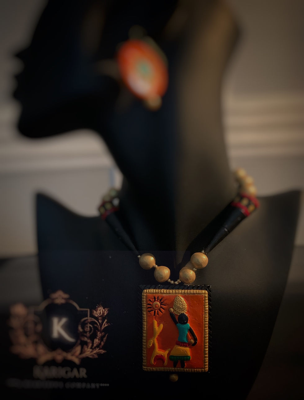 Thumbnail: Ethnic Terracotta Necklace Set