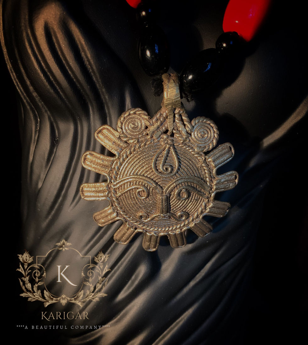 Thumbnail: Sun Necklace and Earrings set