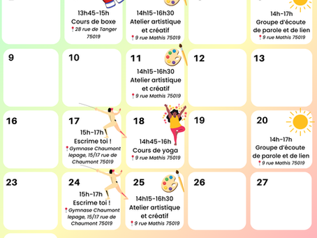 ☀️ Service d'accueil et d'accompagnement : le programme de septembre !