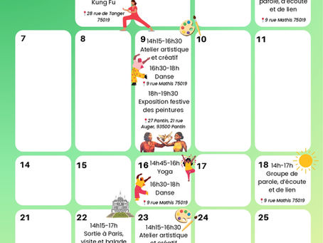 ☀️ Service d'accueil et d'accompagnement : le programme d'avril !