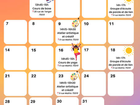 ☀️ Service d'accueil et d'accompagnement : le programme d'octobre !