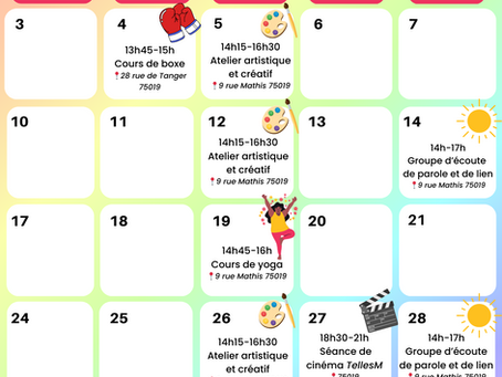 ☀️ Service d'accueil et d'accompagnement : le programme de juin !