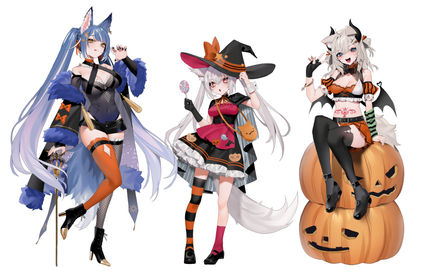 Star☆Ring 歌ってみた動画「Happy Halloween」イラスト＿立ち絵