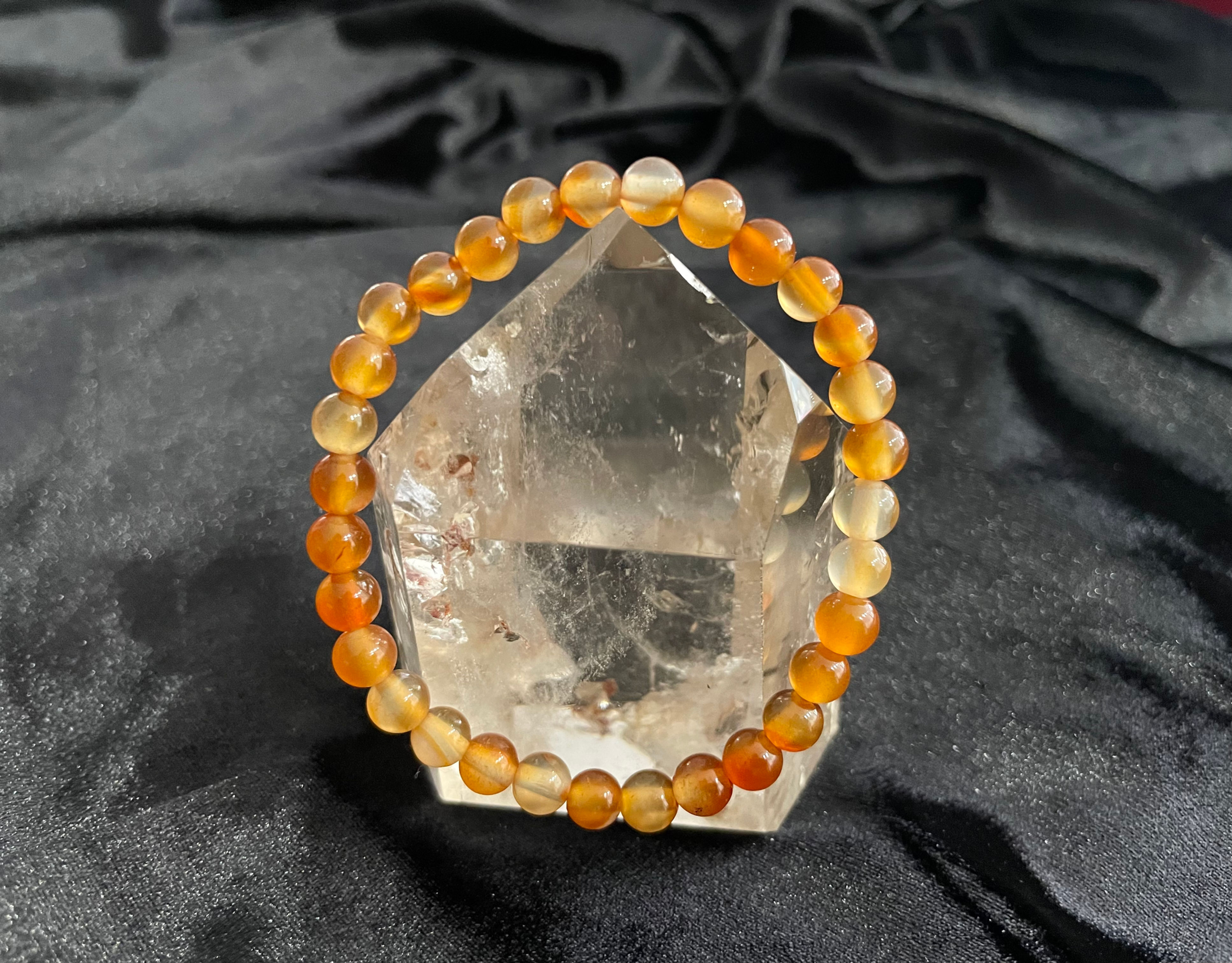 Bracelet : Cornaline (6mm)