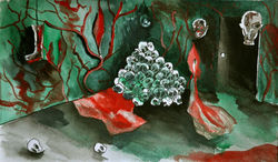 Concept Sketch For Haunted House Room 2