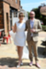 Jo and Tara standing together at their wedding