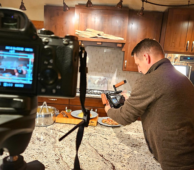 Cooking show shoot