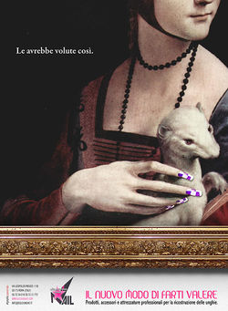 avertising magazine page