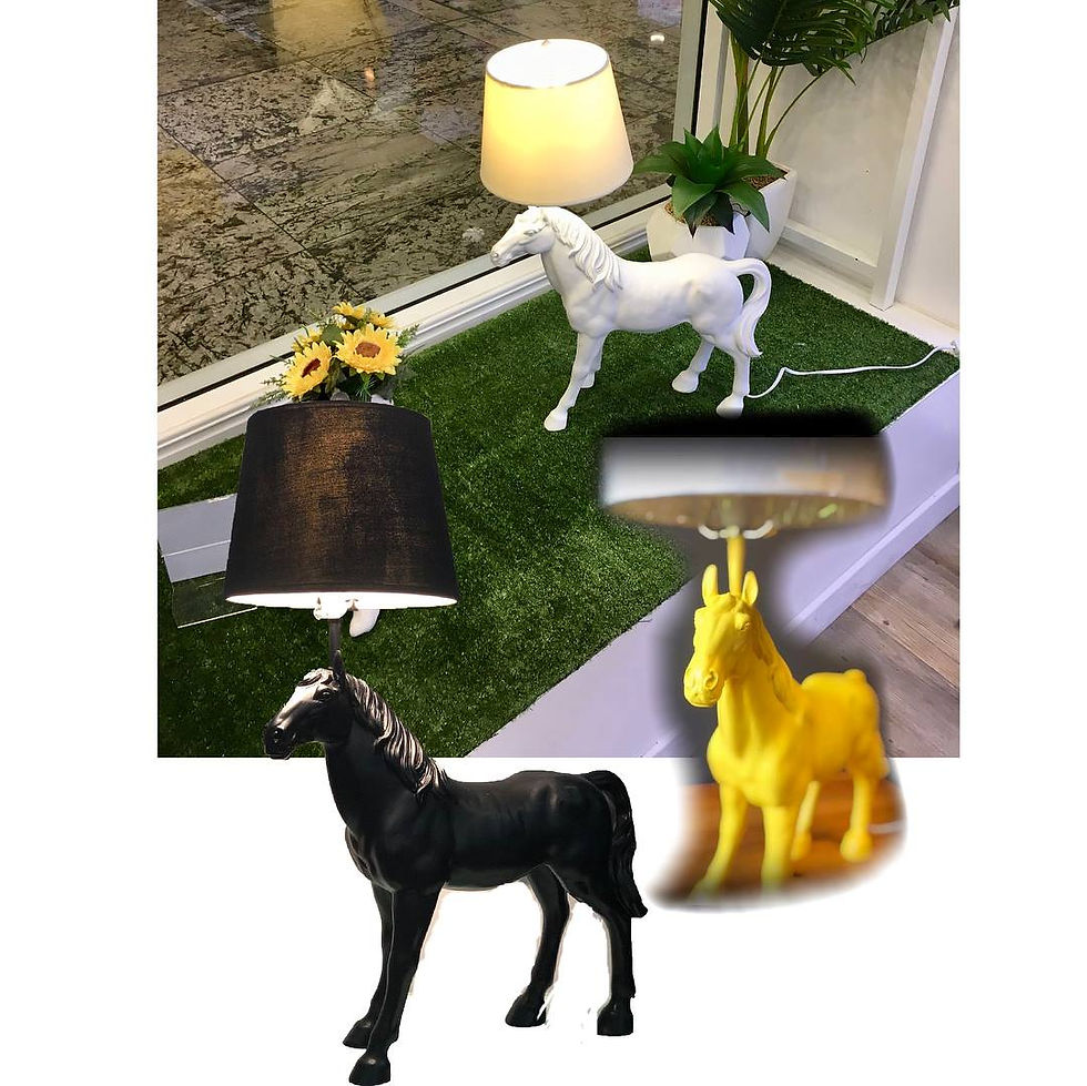 Innovative horse lamps showcase upcycled design, achieving international acclaim for creativity and inclusivity.