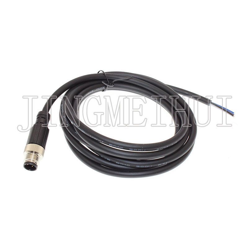 Thumbnail: M12 2P 3P 4P 5P 6P 8P 12Pin Waterproof IP67 Aviation Male Female Plug With Cable