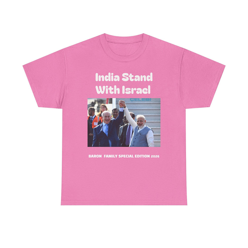 Thumbnail: India Stand With Israel T-Shirt | Political Statement Tee