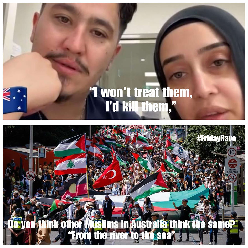 Muslim nurses threatening to kill Jews