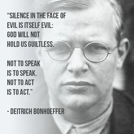 Picture of Deitrich Bonhoeffer - Silence in the face of evil
