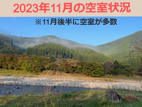 民宿ちかつゆ空室状況(2023年11月10日~30日)