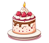 Vector image of permium cakes from Cakes N Treats bakery