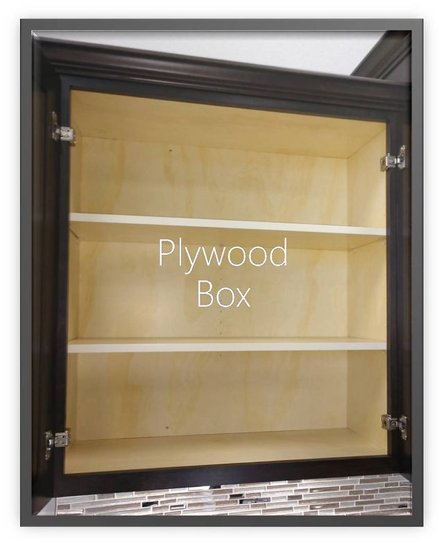 Cabinet with a Plywood Built Box