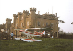 Floatplane change of floats Knepp Castle