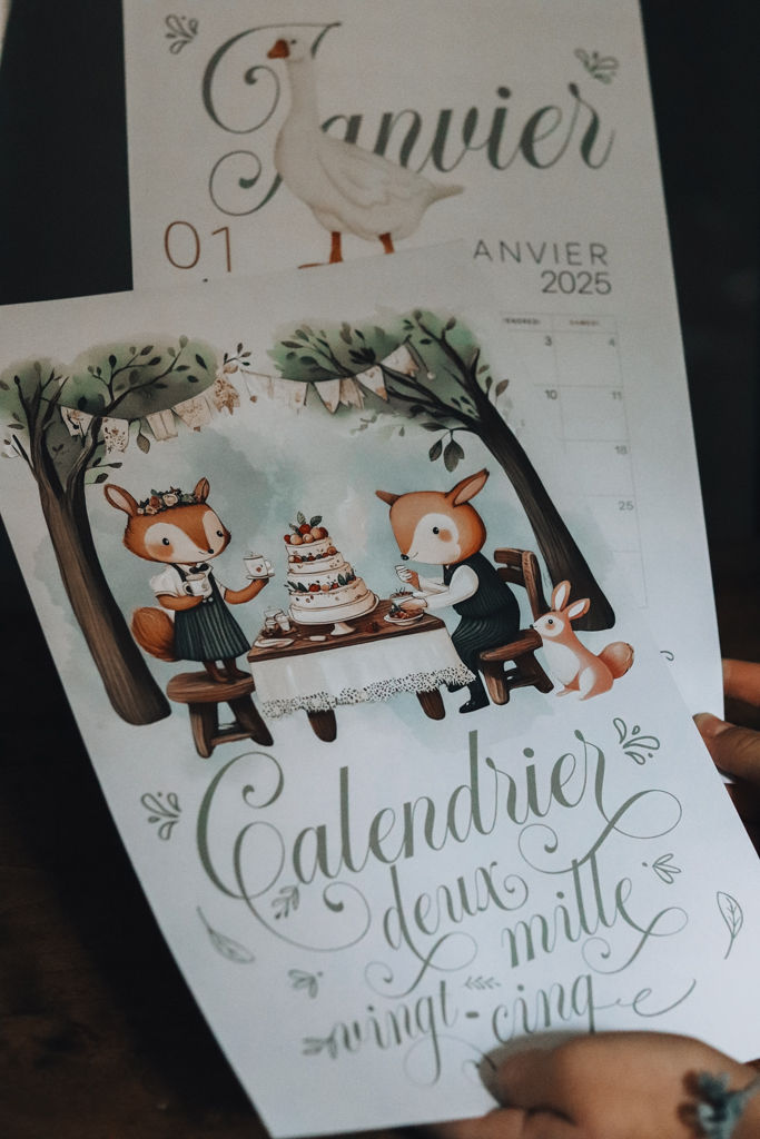 Miniature : Calendrier Enfant 2025 – Édition Rétro/Vintage