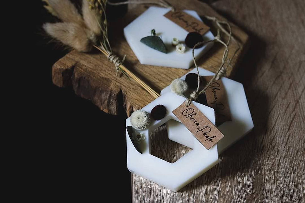 Miniature : Mini palet botanique parfumé en cire de bougie