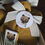 Thumbnail: Pochon personnalisé avec chocolat et dragées baptême, mariage, naissance – tissu
