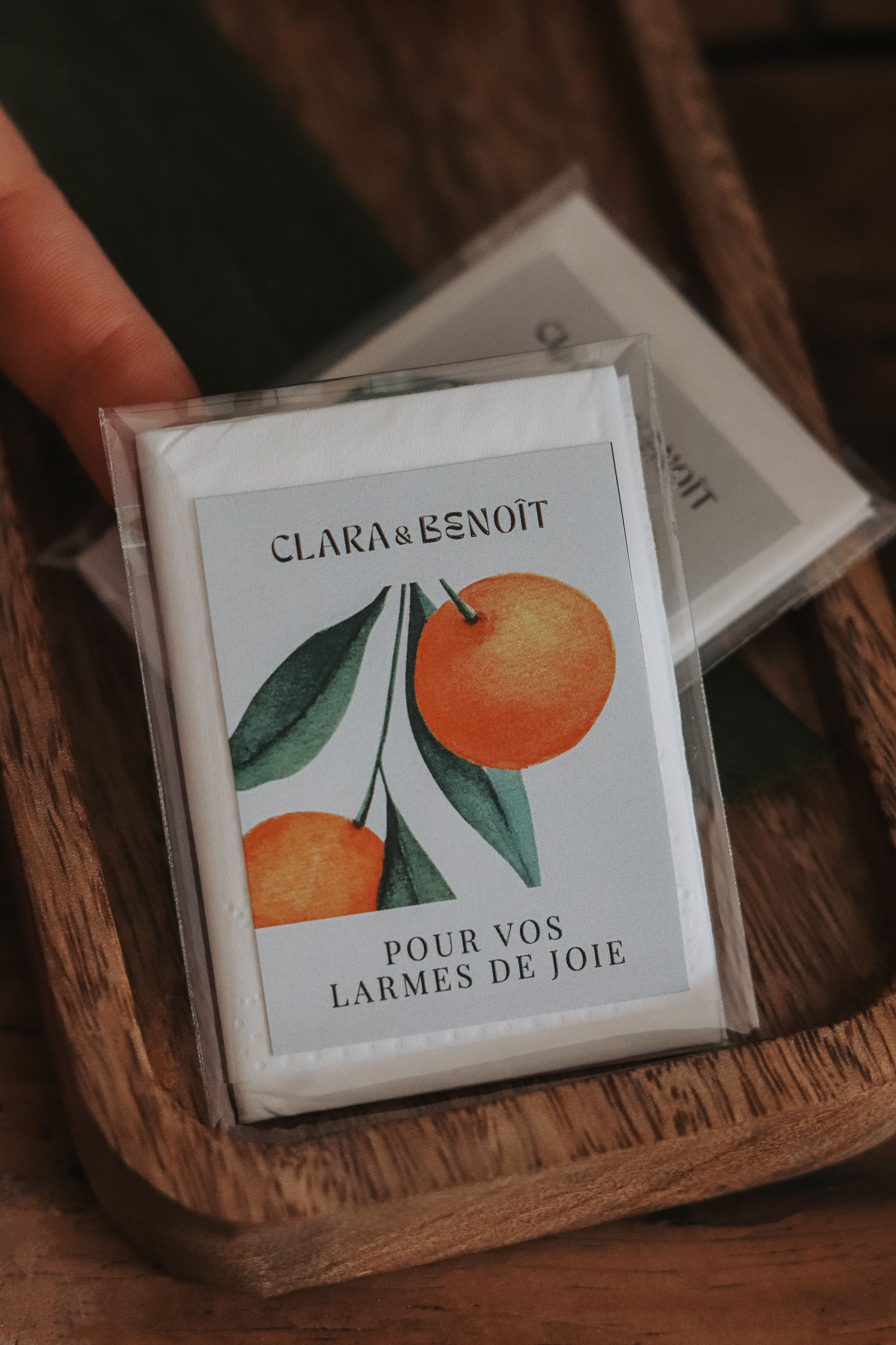 Mini-Mouchoirs Personnalisés "Larmes de Joie" pour Ma