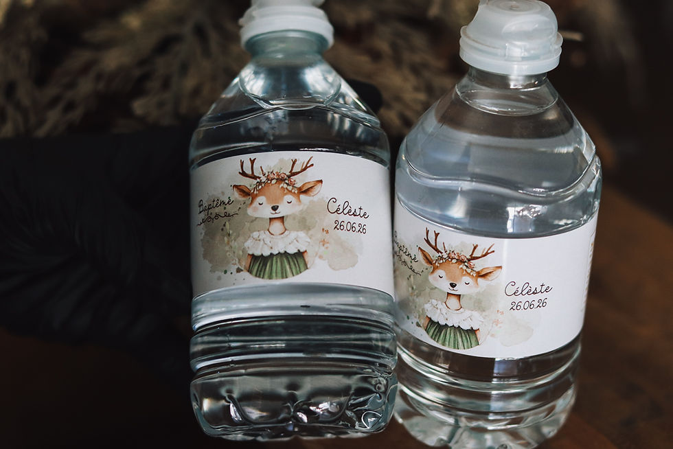 Miniature : Étiquettes Personnalisées pour Bouteilles d'Eau : La touche d'