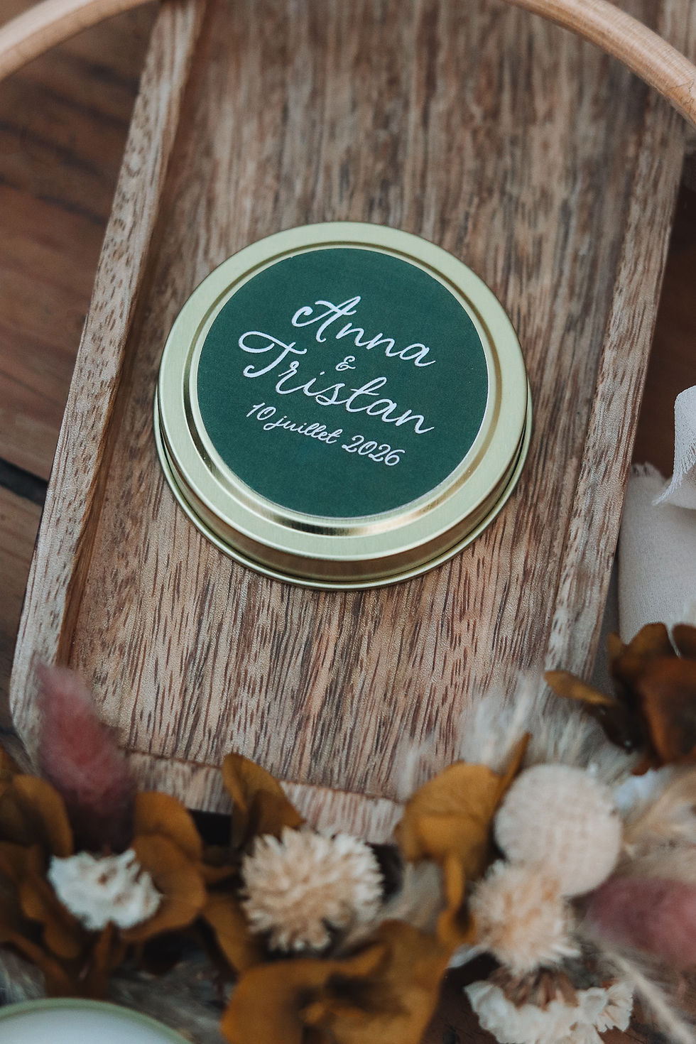 Thumbnail: Bougie parfumée personnalisée – Cadeaux invités