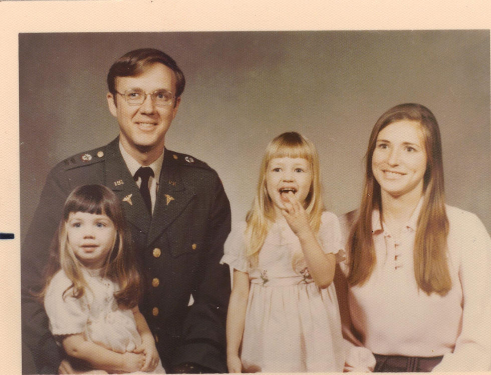 Frank, Jan, and their two daughters Amy and Debbie.