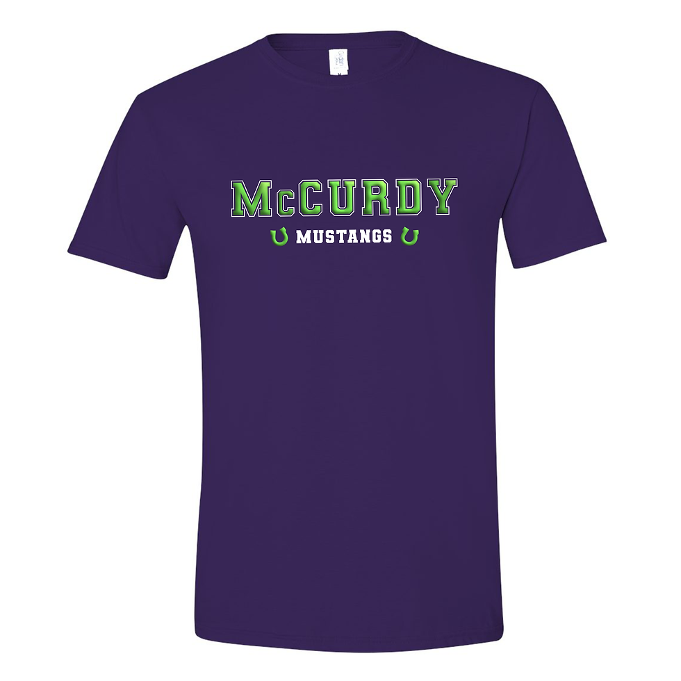 Thumbnail: McCurdy Mustangs Puff Logo T-Shirt