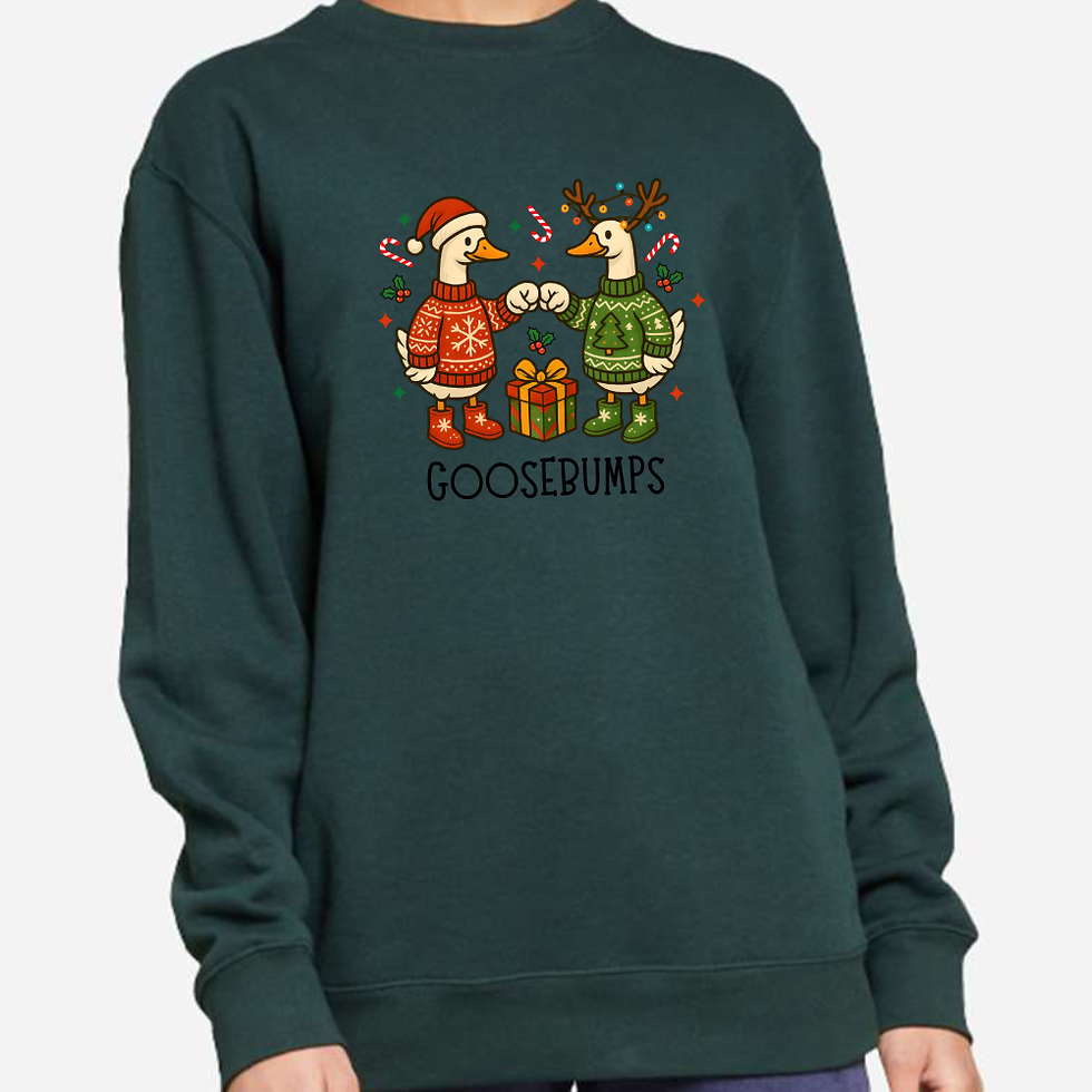 Thumbnail: Christmas Goose Bumps Crew Sweatshirt