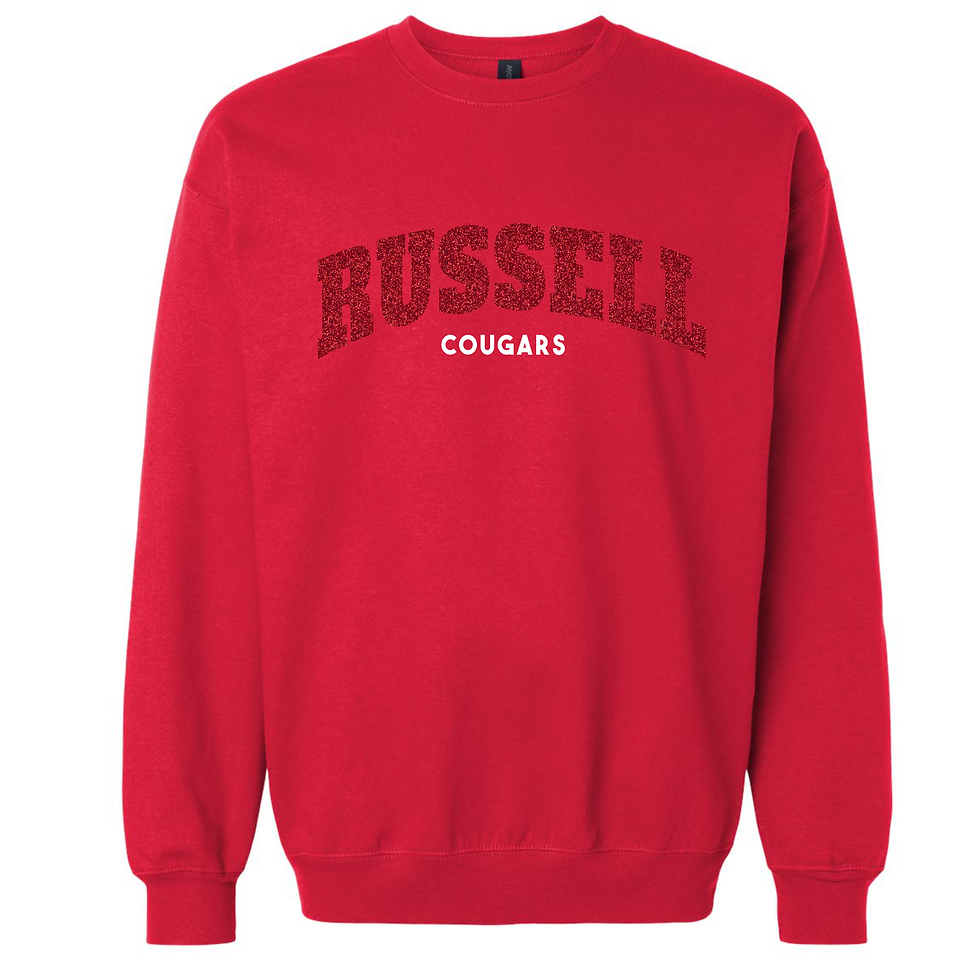 Thumbnail: Russell Midweight Sweatshirt Glitter Design