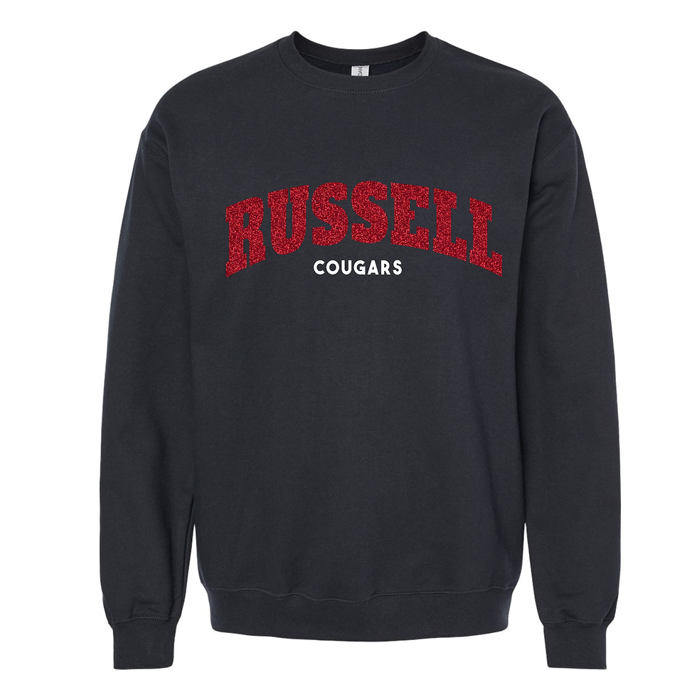 Thumbnail: Russell Midweight Sweatshirt Glitter Design