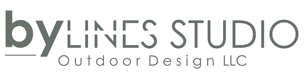 Bylines Studio logo – modern wordmark representing a digital outdoor design resource brand.