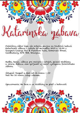 Katarinská zábava GLASGOW - Soubory Lípa a Studnička