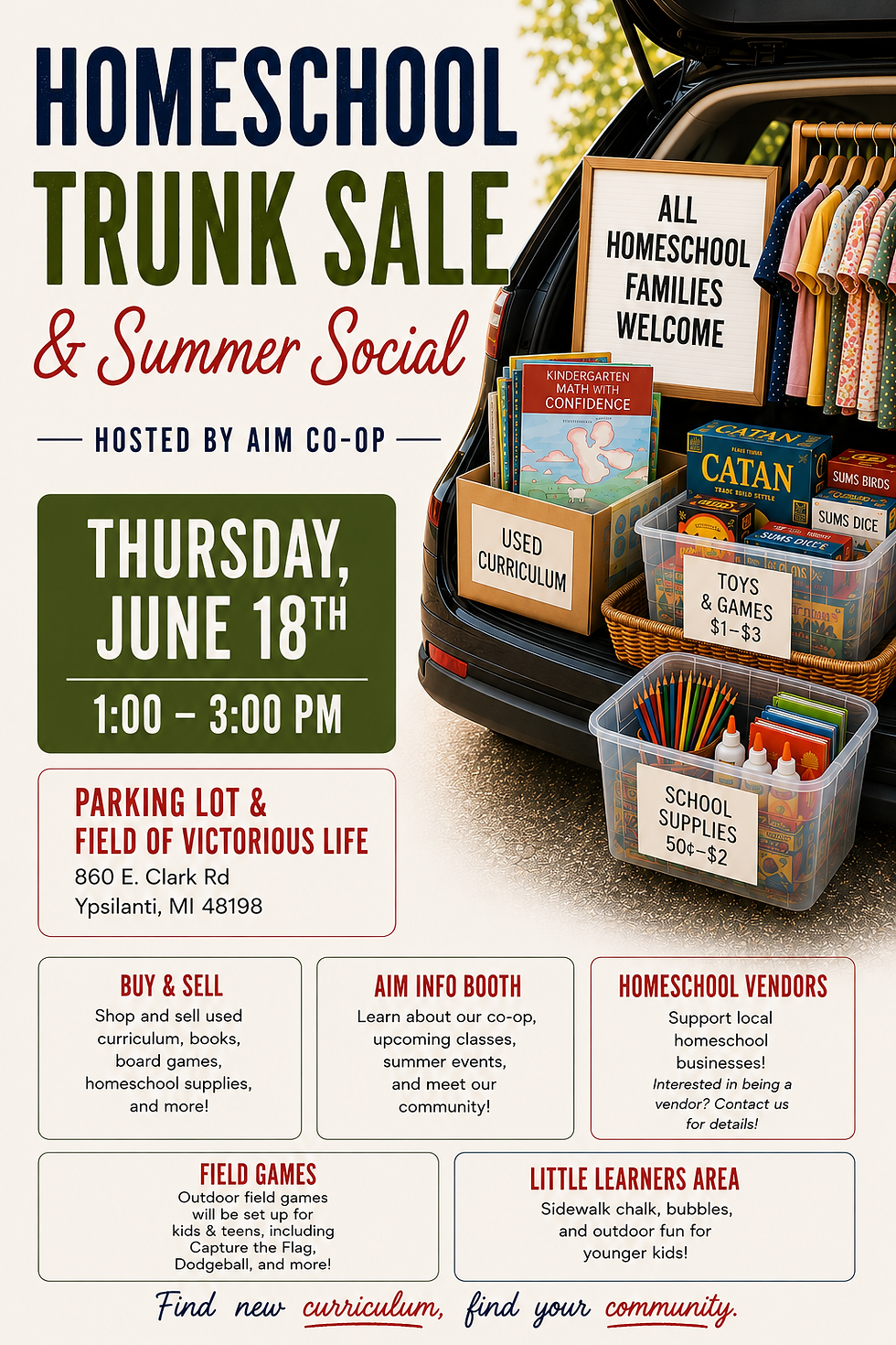 Homeschool Trunk Sale