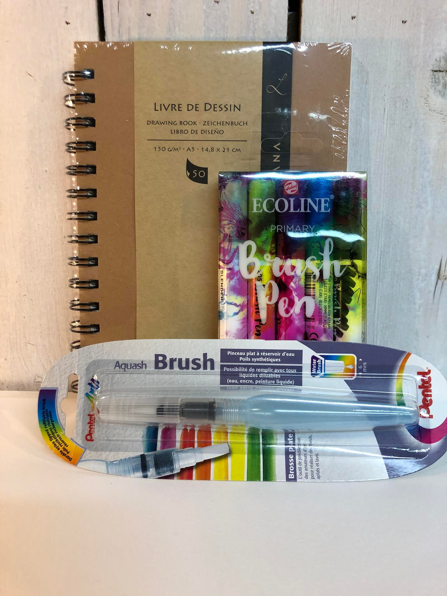 Kit encre aquarellable