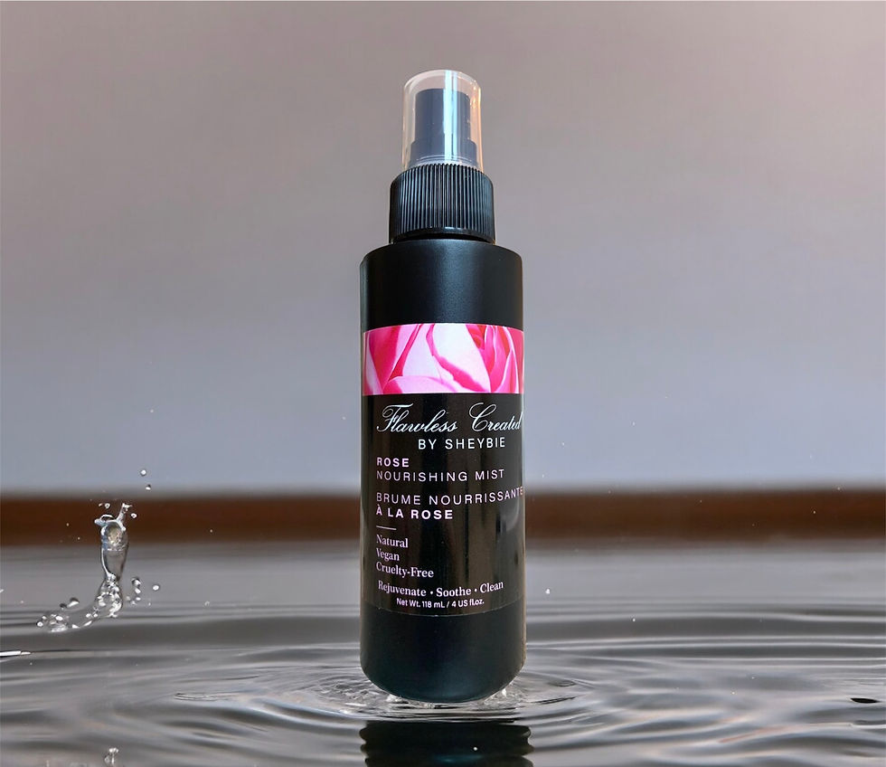 Brume nourrissante pour le visage à la rose