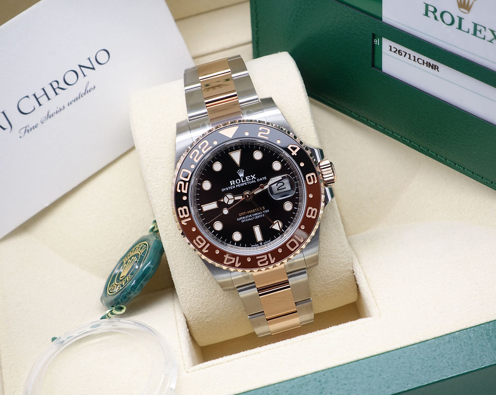 Thumbnail: Unworn Sealed 2019 Rootbeer GMT-Master II Steel & 18ct Rose Gold 126711CHNR