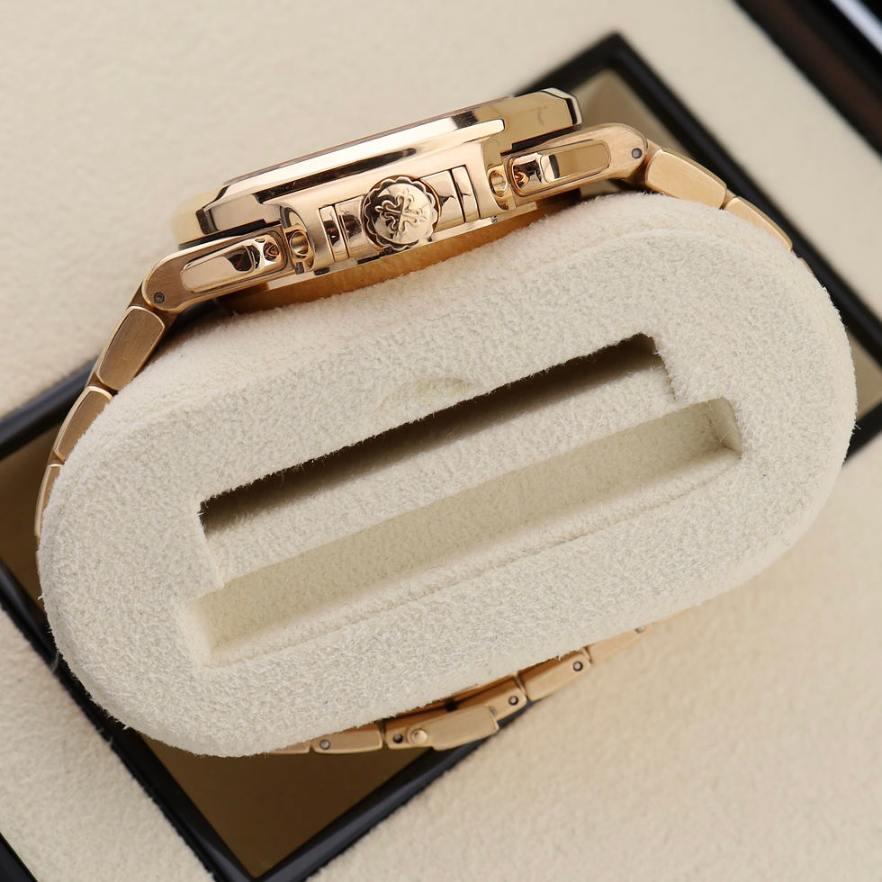 Thumbnail: 18ct Rose Gold Patek Philippe Nautilus 5980/1R Complete With Box & Papers