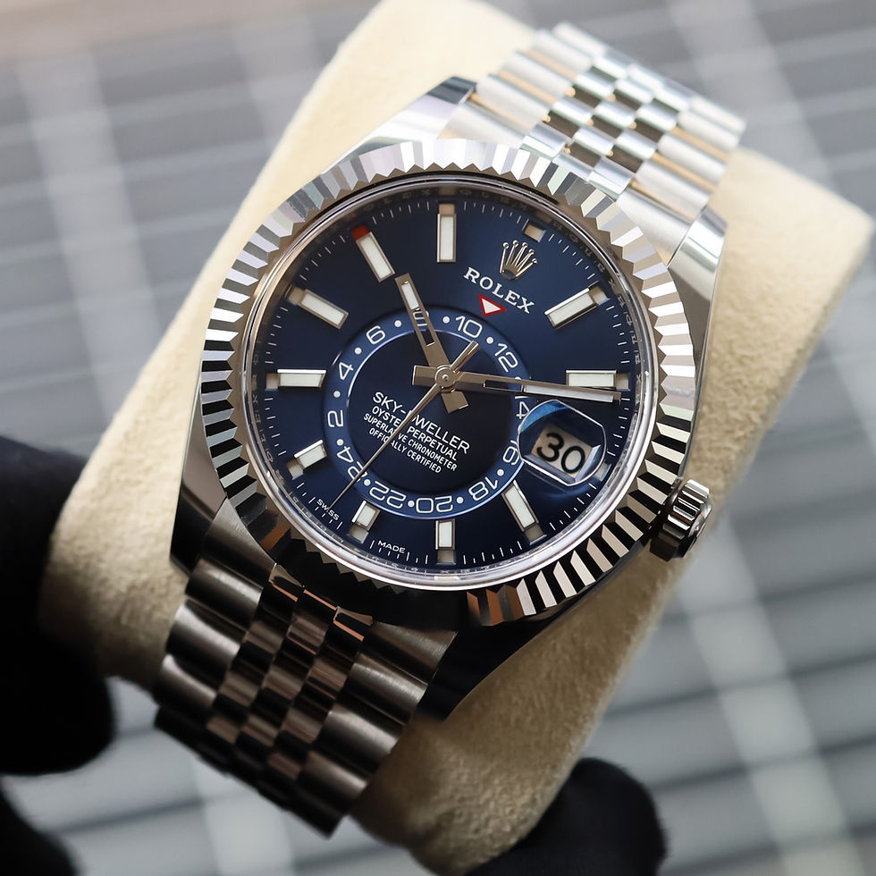 2023 Rolex Stainless Steel Oyster Perpetual Blue Dial Jubilee Sky