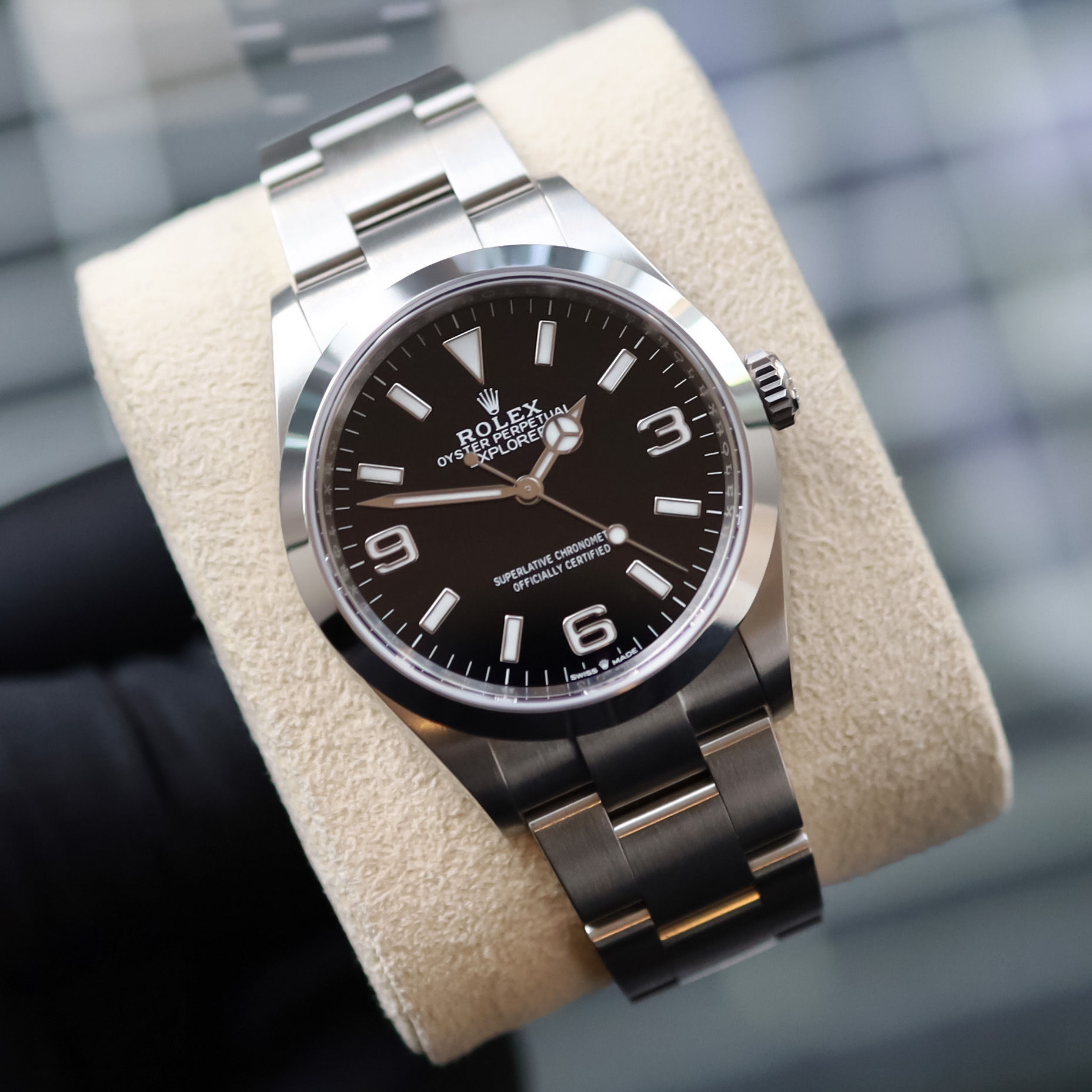 Gents Stainless Steel Rolex 124270 Explorer 36 Complete With Box & Papers