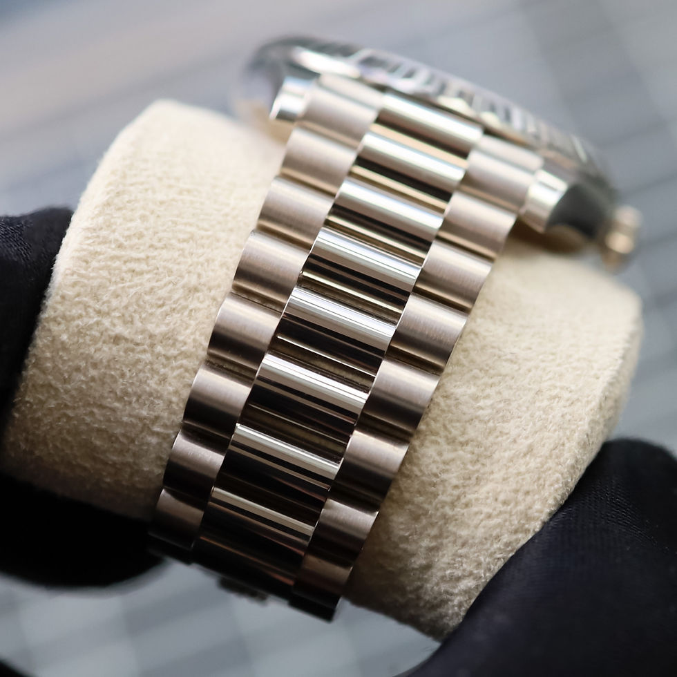 Thumbnail: Unworn 2023 18ct White Gold Rolex Oyster Perpetual Day-Date 40 Anniversary Olive