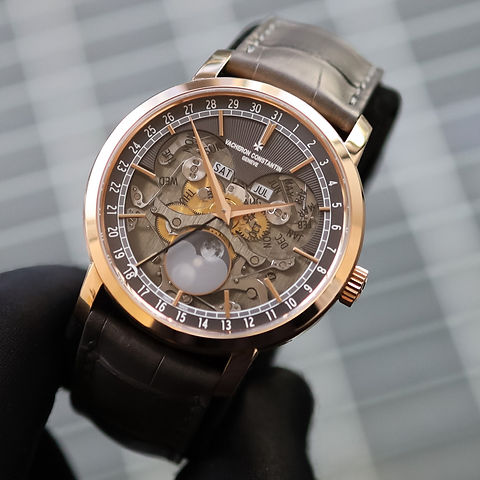18ct Rose Gold Vacheron Constantin Traditionnelle Complete
