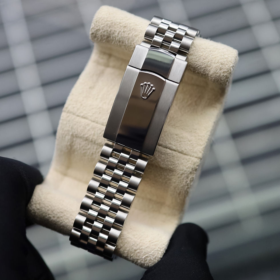 Thumbnail: Gents Stainless Steel Rolex Oyster Perpetual Datejust 41 Mint Green Baton Dial