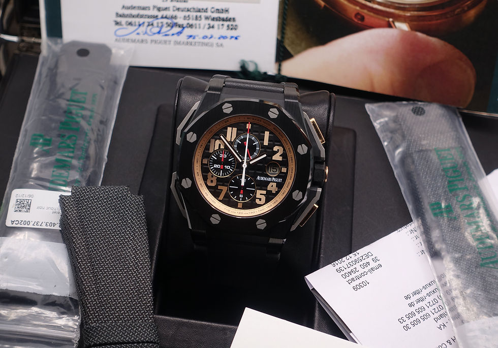 Thumbnail: Limited Edition Arnold Schwarzenegger Audemars Piguet Titanium & Rose Gold 1500