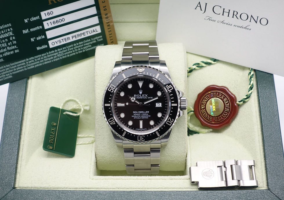 Thumbnail: Discontinued Stainless Steel Ceramic Rolex Oyster Perpetual Seadweller 116600
