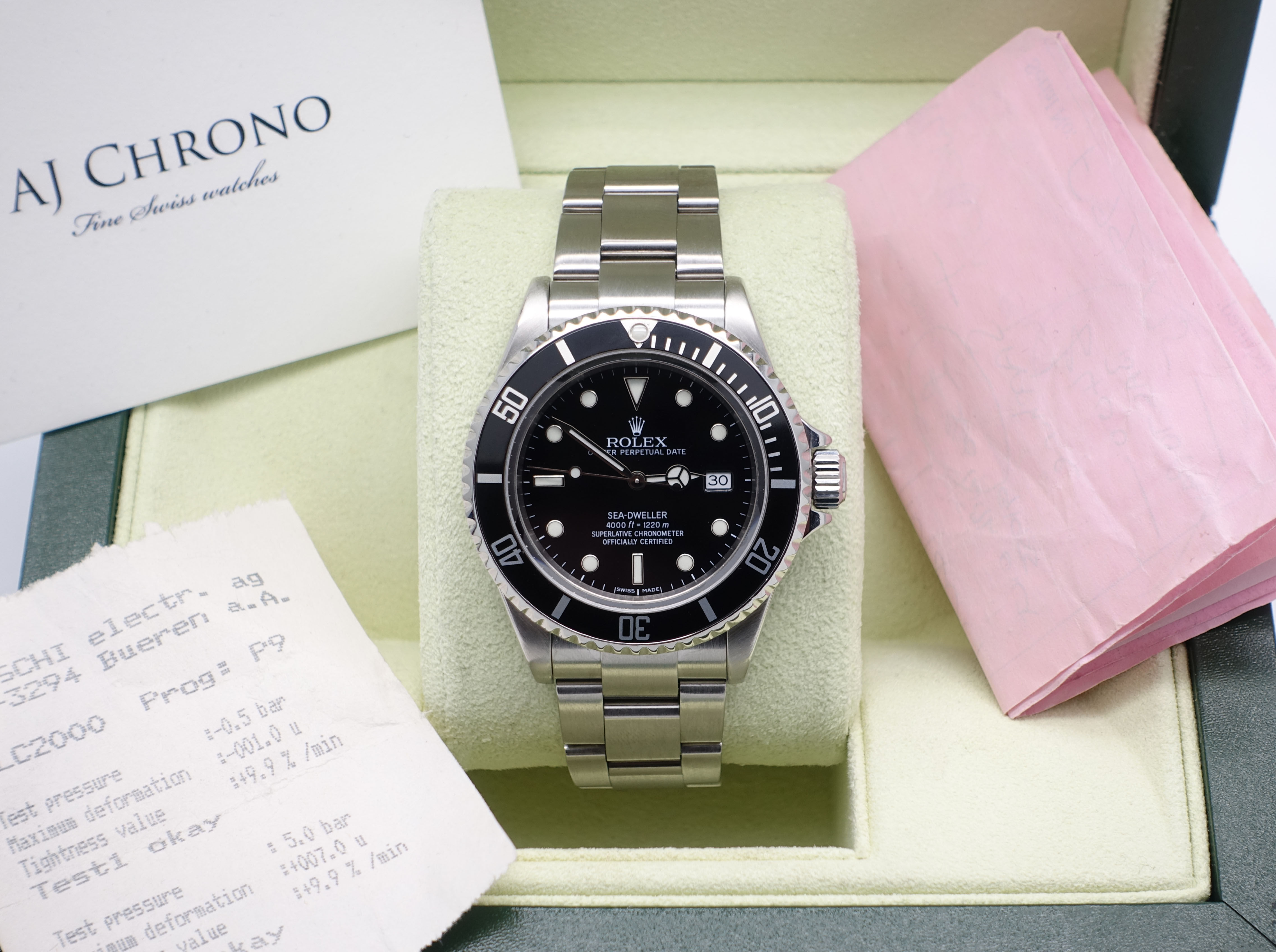 Gents Stainless Steel Rolex Oyster Perpetual Sea-Dweller 16600T Dated 2003