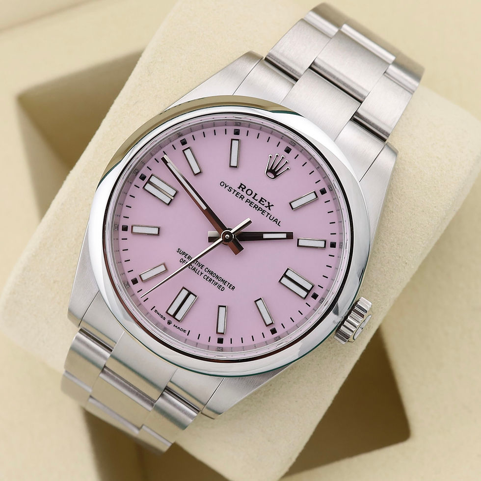 Thumbnail: Unworn 41mm Stainless Steel Rolex Oyster Perpetual Candy Pink Dial  2025