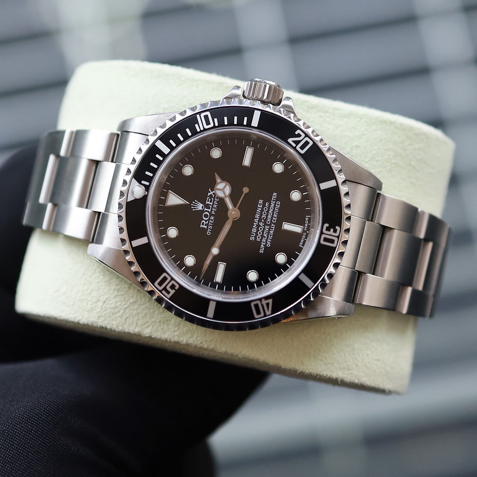 Thumbnail: 4 Liner Stainless Steel Rolex Submariner 14060M Complete With Box & Paper