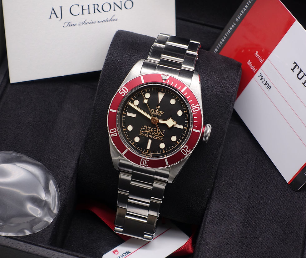 Thumbnail: Extremely Rare Unworn Factory Sealed Tudor State Of Qatar In Stainless Steel